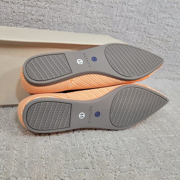 ROTHY'S The Point Womens Size 8.5 Sherbet Flat Ballet Slip On Pointed Toe Shoes - Picture 10 of 11